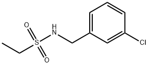 N-[(3-chlorophenyl)methyl]ethanesulfonamide Struktur