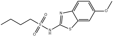 N-(6-methoxy-1,3-benzothiazol-2-yl)butane-1-sulfonamide Struktur