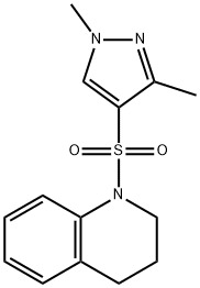 1-(1,3-dimethylpyrazol-4-yl)sulfonyl-3,4-dihydro-2H-quinoline Struktur