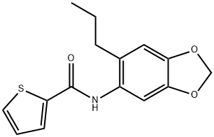 N-(6-propyl-1,3-benzodioxol-5-yl)thiophene-2-carboxamide Struktur