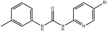 1-(5-bromopyridin-2-yl)-3-(3-methylphenyl)urea Struktur