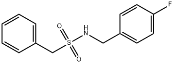 N-[(4-fluorophenyl)methyl]-1-phenylmethanesulfonamide Struktur