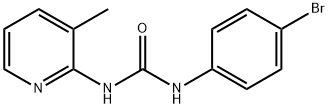 1-(4-bromophenyl)-3-(3-methylpyridin-2-yl)urea Struktur