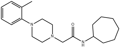 N-cycloheptyl-2-[4-(2-methylphenyl)piperazin-1-yl]acetamide Struktur