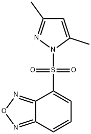 4-(3,5-dimethylpyrazol-1-yl)sulfonyl-2,1,3-benzoxadiazole Struktur