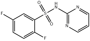 2,5-difluoro-N-pyrimidin-2-ylbenzenesulfonamide Struktur