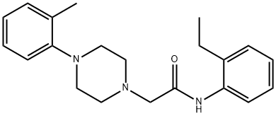 N-(2-ethylphenyl)-2-[4-(2-methylphenyl)piperazin-1-yl]acetamide Struktur