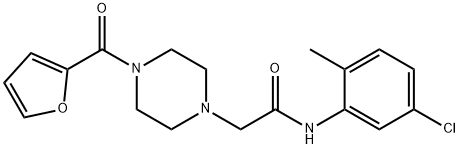 N-(5-chloro-2-methylphenyl)-2-[4-(furan-2-carbonyl)piperazin-1-yl]acetamide Struktur