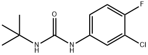 1-tert-butyl-3-(3-chloro-4-fluorophenyl)urea Struktur