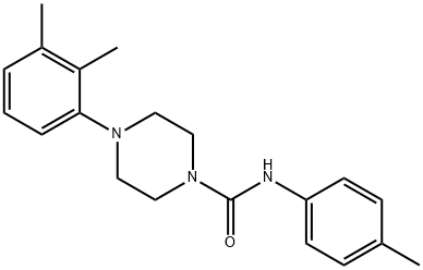 4-(2,3-dimethylphenyl)-N-(4-methylphenyl)piperazine-1-carboxamide Struktur