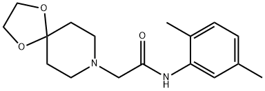 N-(2,5-dimethylphenyl)-2-(1,4-dioxa-8-azaspiro[4.5]decan-8-yl)acetamide Struktur