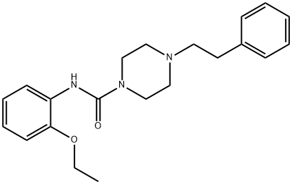 N-(2-ethoxyphenyl)-4-(2-phenylethyl)piperazine-1-carboxamide Struktur