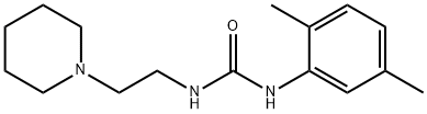 1-(2,5-dimethylphenyl)-3-(2-piperidin-1-ylethyl)urea Struktur