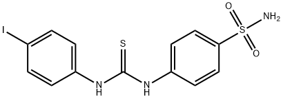 1-(4-iodophenyl)-3-(4-sulfamoylphenyl)thiourea Struktur