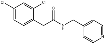 2-(2,4-dichlorophenyl)-N-(pyridin-4-ylmethyl)acetamide Struktur