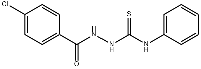 1-[(4-chlorobenzoyl)amino]-3-phenylthiourea Struktur