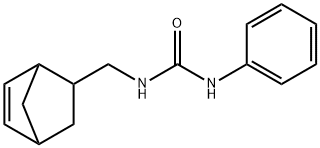 1-(5-bicyclo[2.2.1]hept-2-enylmethyl)-3-phenylurea Struktur