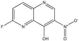 6-Fluoro-3-nitro-[1,5]naphthyridin-4-ol Struktur