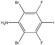 2,6-Dibromo-3,5-difluoro-4-iodo-phenylamine Struktur