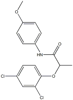 2-(2,4-dichlorophenoxy)-N-(4-methoxyphenyl)propanamide Struktur