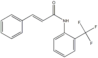 (E)-3-phenyl-N-[2-(trifluoromethyl)phenyl]prop-2-enamide Struktur