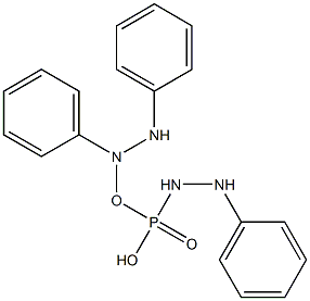 1-phenyl-2-[phenyl-(2-phenylhydrazinyl)phosphoryl]hydrazine Struktur