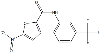 5-nitro-N-[3-(trifluoromethyl)phenyl]furan-2-carboxamide Struktur