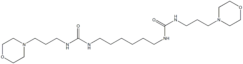 1-(3-morpholin-4-ylpropyl)-3-[6-(3-morpholin-4-ylpropylcarbamoylamino)hexyl]urea Struktur