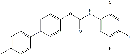 [4-(4-methylphenyl)phenyl] N-(2-chloro-4,5-difluorophenyl)carbamate Struktur