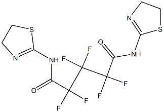 N,N'-bis(4,5-dihydro-1,3-thiazol-2-yl)-2,2,3,3,4,4-hexafluoropentanediamide Struktur