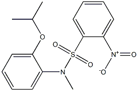 N-methyl-2-nitro-N-(2-propan-2-yloxyphenyl)benzenesulfonamide Struktur