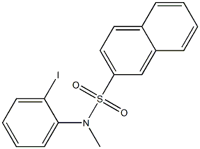 N-(2-iodophenyl)-N-methylnaphthalene-2-sulfonamide Struktur