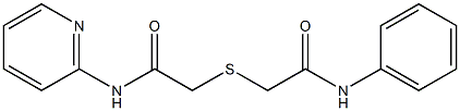 2-[2-oxo-2-(pyridin-2-ylamino)ethyl]sulfanyl-N-phenylacetamide Struktur