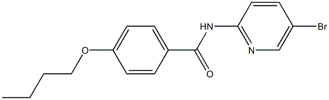 N-(5-bromopyridin-2-yl)-4-butoxybenzamide Struktur