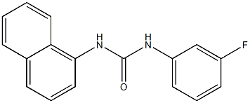 1-(3-fluorophenyl)-3-naphthalen-1-ylurea Struktur