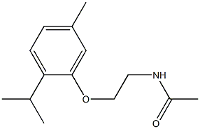 N-[2-(5-methyl-2-propan-2-ylphenoxy)ethyl]acetamide Struktur