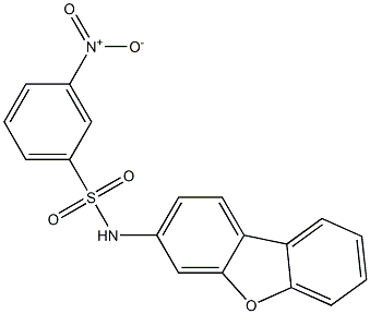 N-dibenzofuran-3-yl-3-nitrobenzenesulfonamide Struktur