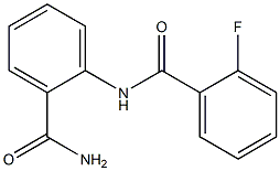 2-[(2-fluorobenzoyl)amino]benzamide Struktur