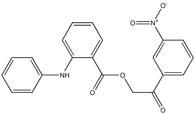 [2-(3-nitrophenyl)-2-oxoethyl] 2-anilinobenzoate Struktur