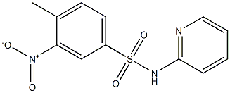 4-methyl-3-nitro-N-pyridin-2-ylbenzenesulfonamide Struktur