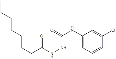 1-(3-chlorophenyl)-3-(octanoylamino)urea Struktur