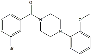 (3-bromophenyl)-[4-(2-methoxyphenyl)piperazin-1-yl]methanone Struktur