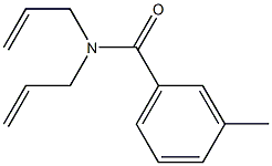 3-methyl-N,N-bis(prop-2-enyl)benzamide Struktur