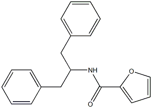 N-(1,3-diphenylpropan-2-yl)furan-2-carboxamide Struktur