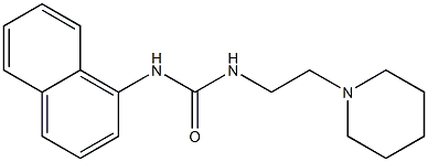 1-naphthalen-1-yl-3-(2-piperidin-1-ylethyl)urea Struktur