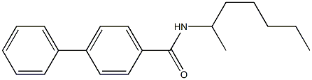 N-heptan-2-yl-4-phenylbenzamide Struktur