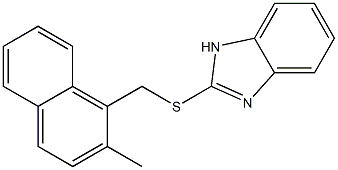 2-[(2-methylnaphthalen-1-yl)methylsulfanyl]-1H-benzimidazole Struktur