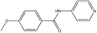 4-methoxy-N-pyridin-4-ylbenzamide Struktur