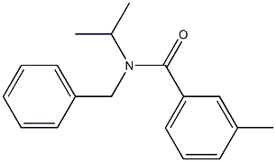 N-benzyl-3-methyl-N-propan-2-ylbenzamide Struktur