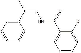 2-chloro-N-(2-phenylpropyl)benzamide Struktur